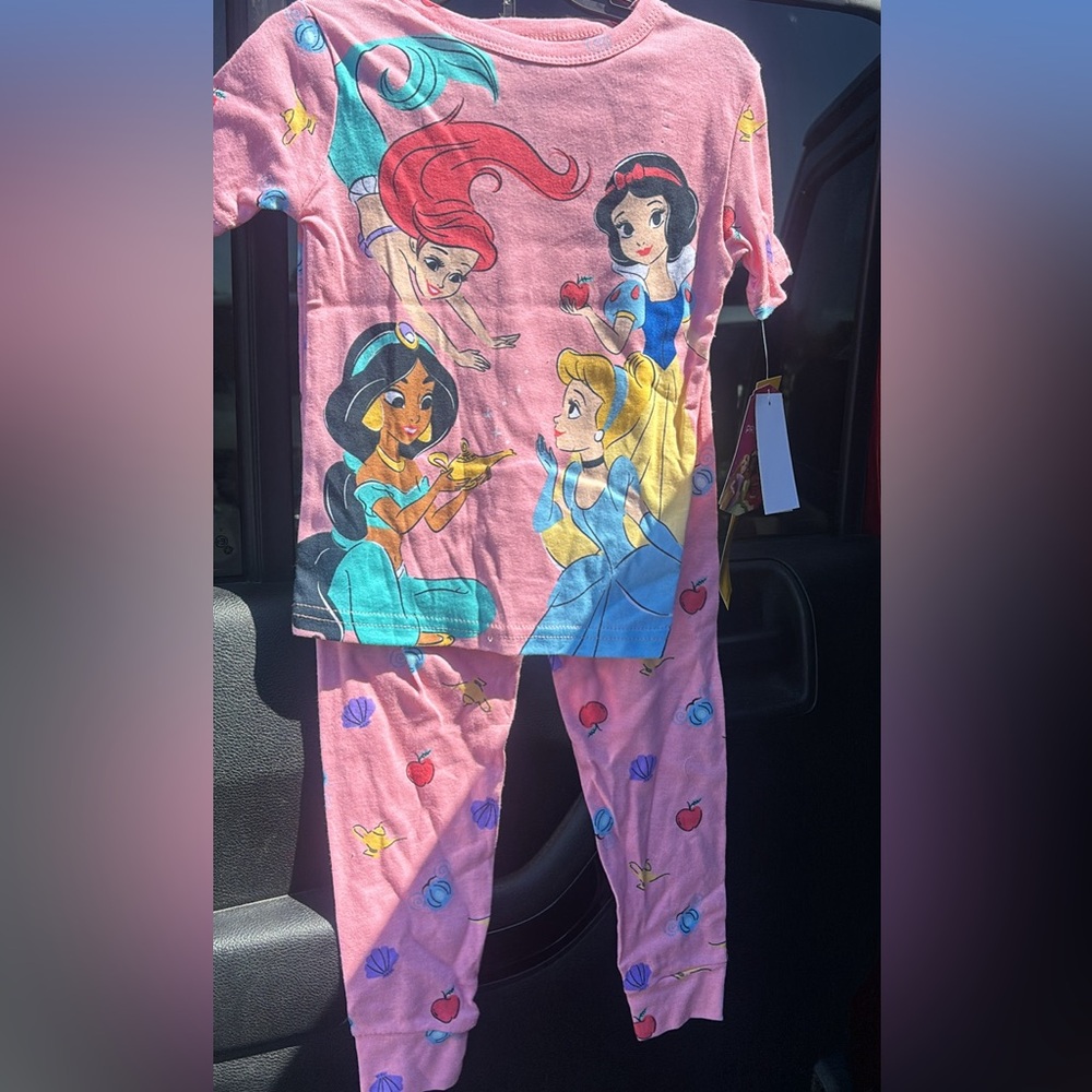 Disney Princess Pink Kids Pajamas BRAND NEW